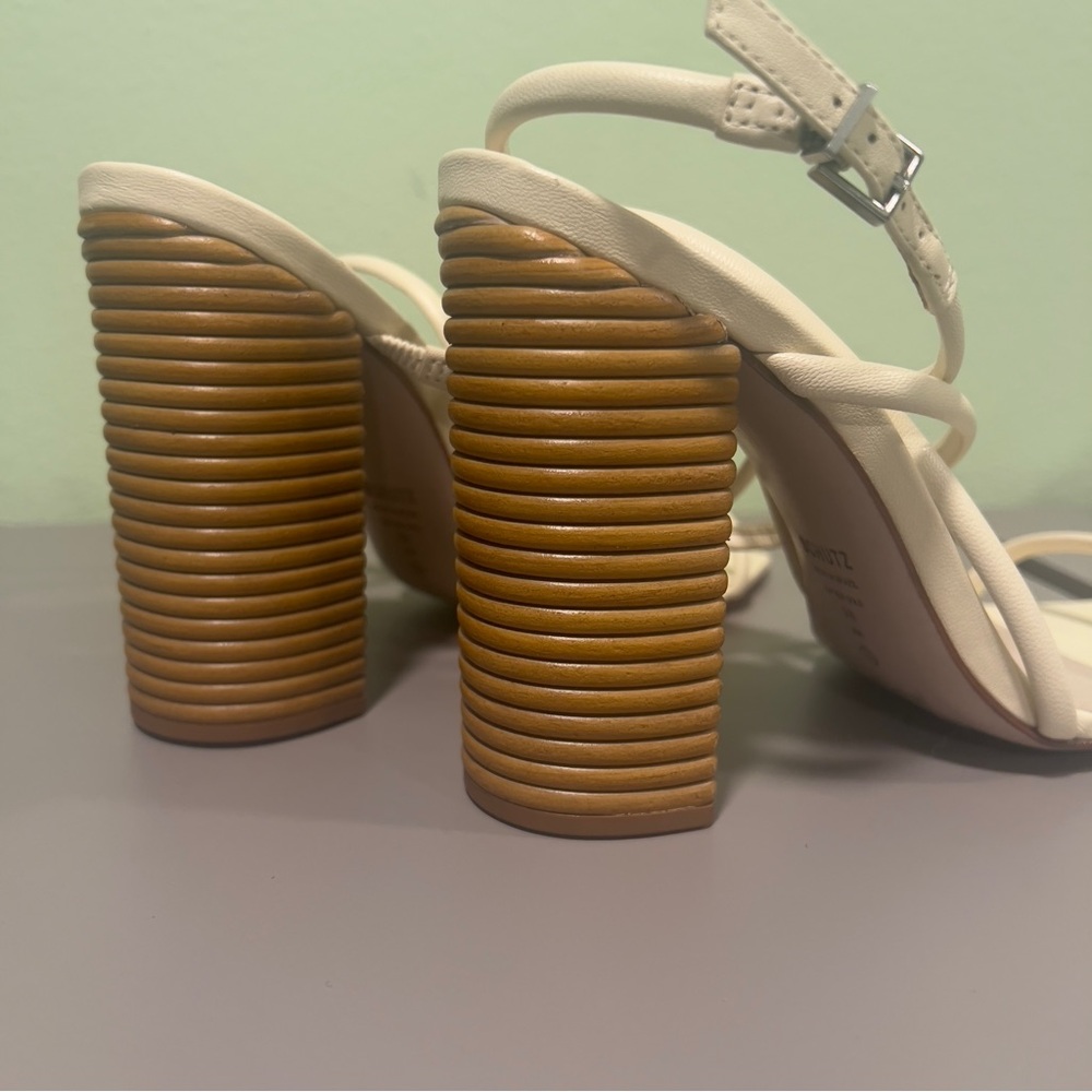 Schutz Ambrielle sandal in Vanilla Ice Nappa leather - Picture 8 of 10